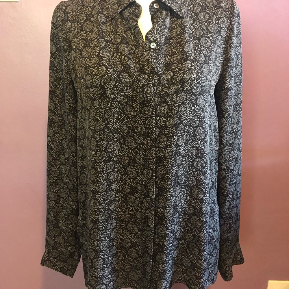VINCE EUC Print Blouse Sz 6